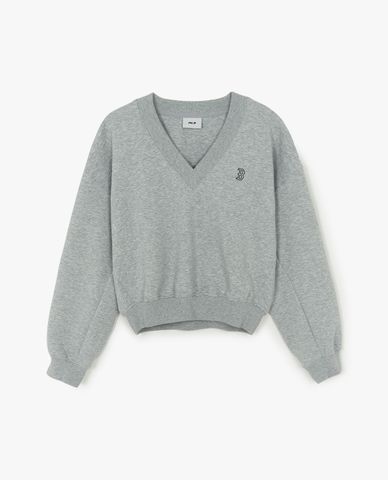  MLB - Women's Basic Round Neck Long Sleeve Sweatshirt With Small Logo 