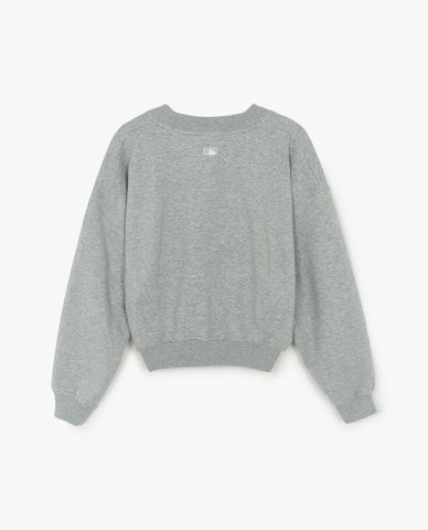  MLB - Women's Basic Round Neck Long Sleeve Sweatshirt With Small Logo 