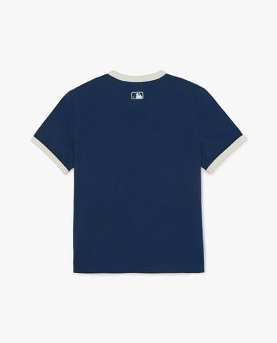  MLB - Unisex Letter Graphic Round Neck T Shirt 