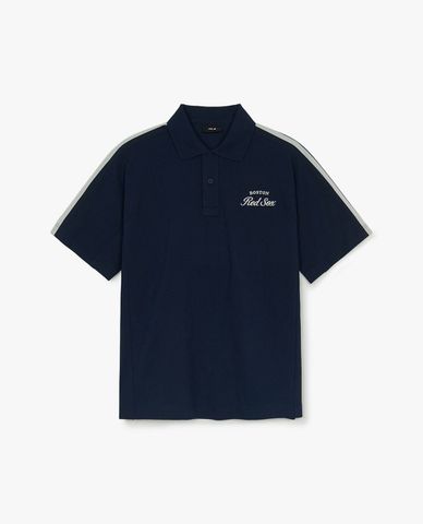  MLB - Unisex Varsity Sportive Over Fit Polo Shirt 