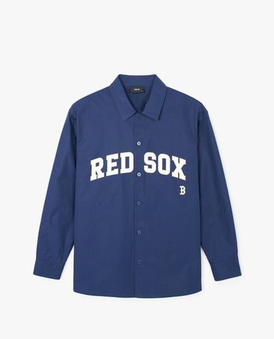  MLB - Unisex Long-Sleeve Button-Down Shirt Varsity 