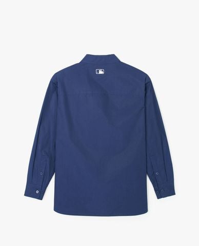  MLB - Unisex Long-Sleeve Button-Down Shirt Varsity 