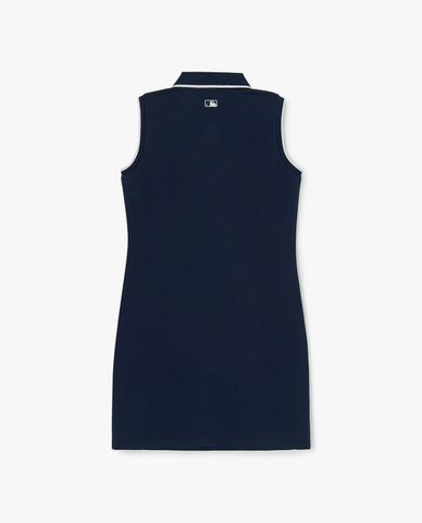  MLB - Women's Varsity Collared Sleeveless Mini Dress 