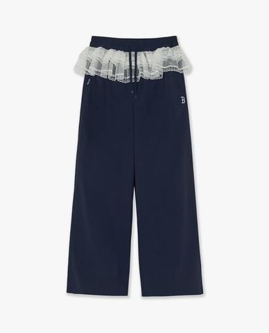  MLB - Women Sportive Lace Wide Leg Pant 
