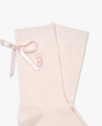  MLB - Women Embroidered Logo Ribbon Socks 