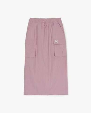  MLB - Women's Basic Gofcore Nylon Cargo Midi Skirt 