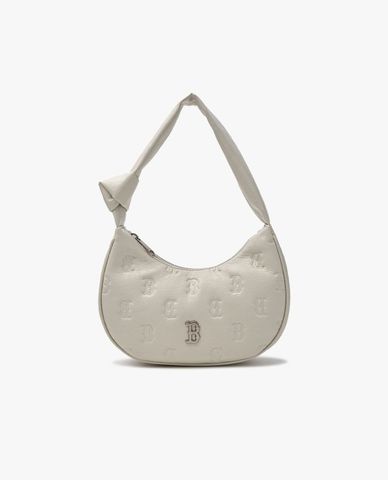  MLB - Women's Classic Mono Crack Embo Hobo Shoulder Bag 