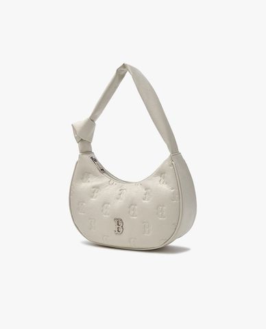 MLB - Women's Classic Mono Crack Embo Hobo Shoulder Bag 