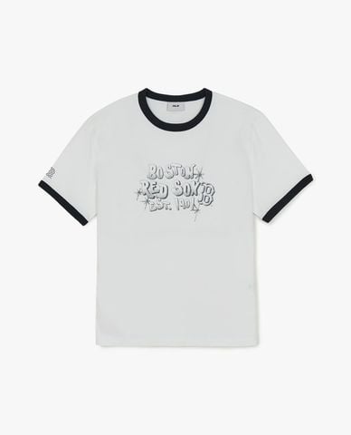  MLB - Unisex Letter Graphic Round Neck T Shirt 