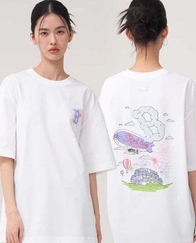  MLB - Unisex Short Sleeve Crew Neck T-shirt Summer Graphics 