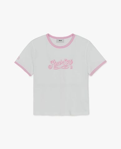  MLB - Women Lettering Crew Neck Croptop 