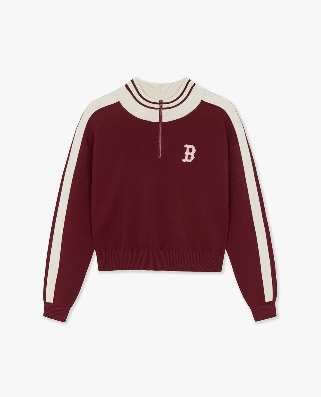 MLB - Women's High Collar Long Sleeve Varsity Sweatshirt