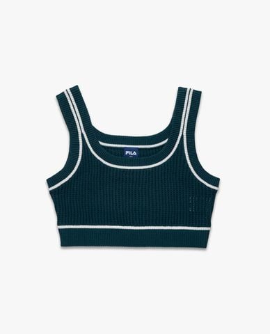  FILA - Women's Knit Croptop Two Strap Shirt Origin 