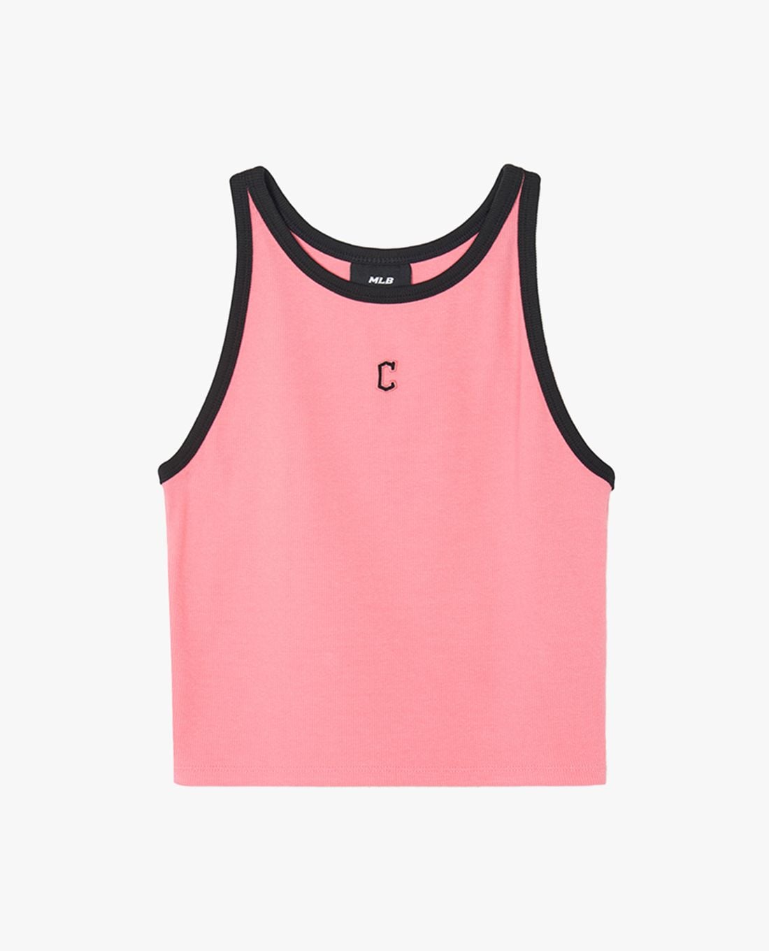 MLB - Women's Tank Top Crop Top Basic Small Logo Ribbed Ringer