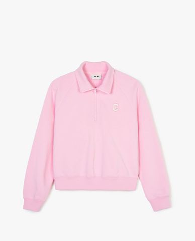  MLB - Women's Croptop Polo Sweatshirt Basic Small Logo 