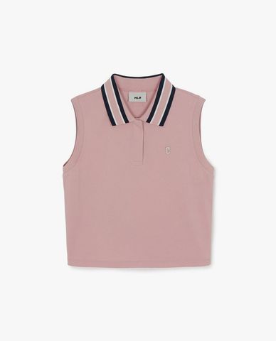  MLB - Women Collar Sleeveless Shirt 