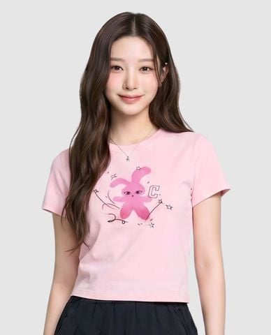  MLB - Women Printed Crew Neck Croptop 