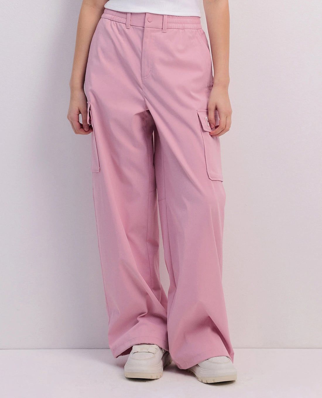 MLB - Varsity Wide-Leg Women's Pants with Elastic Waist