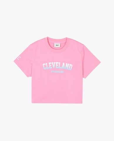  MLB - Women's Round-Neck Short-Sleeve Croptop Varsity 