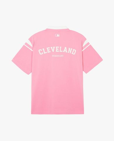  MLB - Unisex Varsity Shoulder Color Overfit Kara Short-Sleeve Polo Shirt 