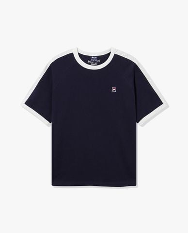  FILA - Unisex Ringer Track Short Sleeve T Shirt 