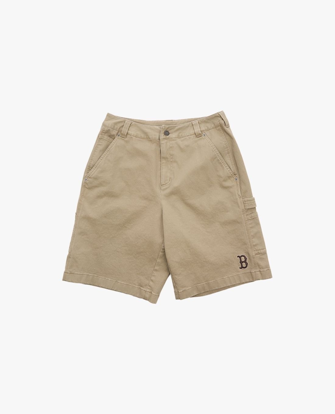 MLB - Quần short unisex ngang gối phối logo