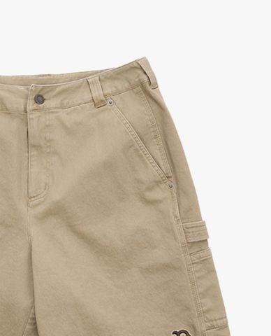  MLB - Quần short unisex ngang gối phối logo 