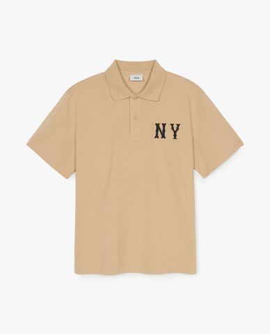  MLB - Unisex Basic Coopers Logo Overfit Short-Sleeve Polo Shirt 