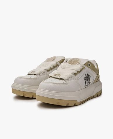  MLB - Unisex Low-Top Chunky Liner Wide Saffiano Sneakers 