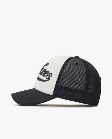  MLB - Unisex Mesh Baseball Cap Varsity Basic Curious Lettering 
