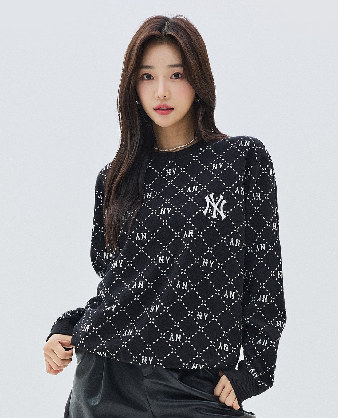 MLB - Unisex Diamond Monogram Jacquard Sweatshirt
