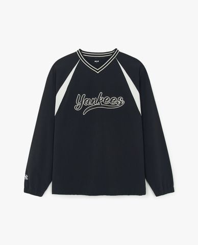  MLB - Unisex V Neck Long Sleeve Varsity Sportive Sweatshirt 