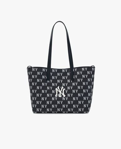  MLB - Unisex Classic Monogram Jacquard Tote Bag With Rectangle Shape 