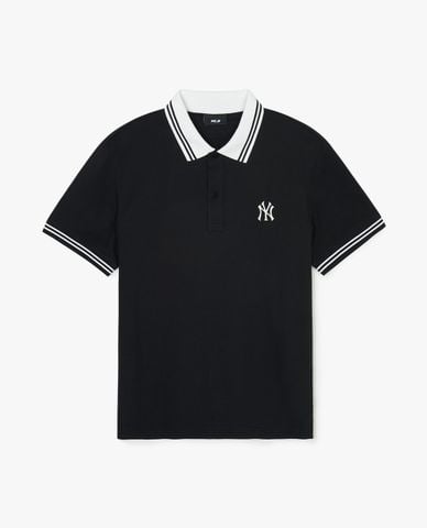  MLB - Unisex Short-Sleeve Polo Basic Color Comfortable Fit 