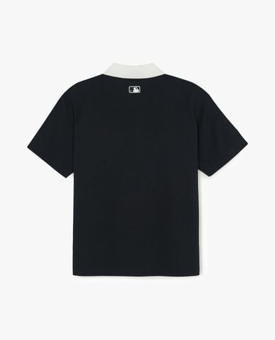  MLB - Unisex Basic Small Letter Polo Shirt 
