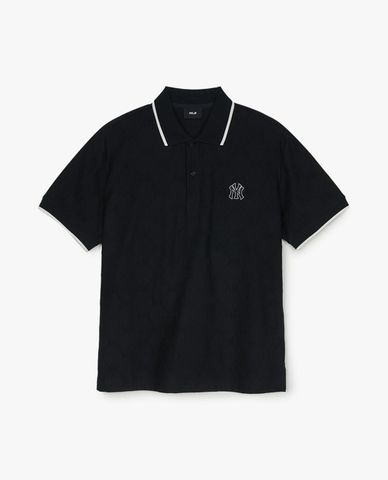  MLB - Unisex Dia Monogram Jacquard Color Short-Sleeve Polo Shirt 