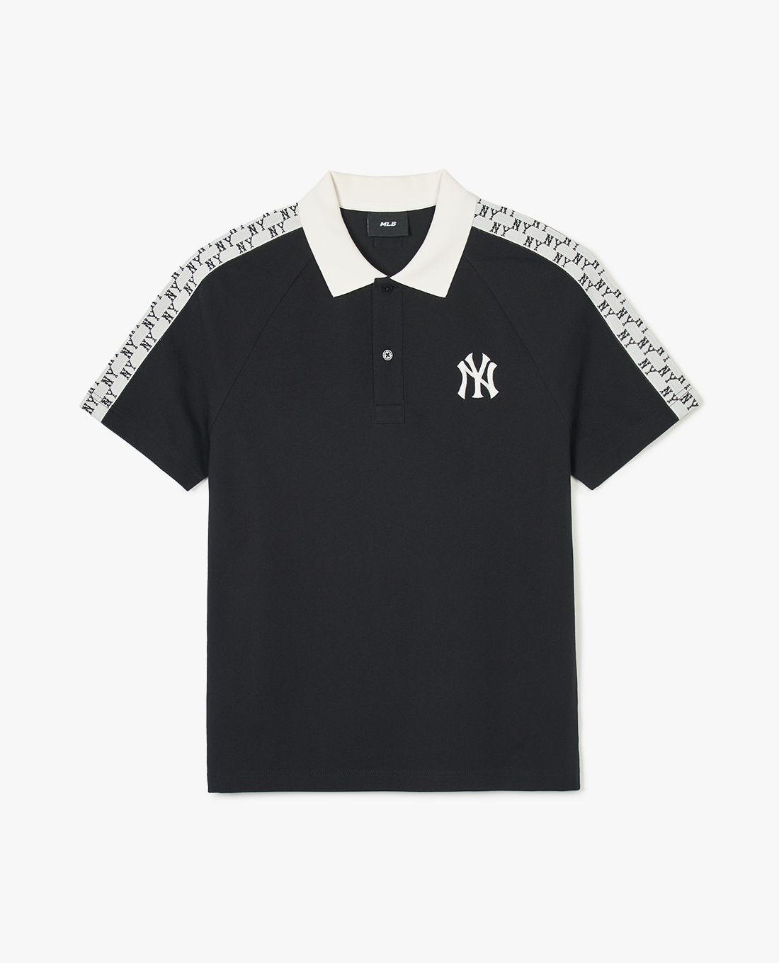 MLB - Unisex Short-Sleeve Polo Monogram Part Pattern Collar