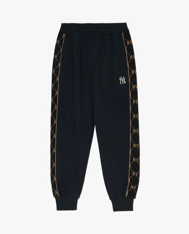  MLB – Quần jogger unisex lưng thun Jacquard Dia Monogram 
