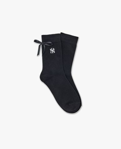  MLB - Women Embroidered Logo Ribbon Socks 