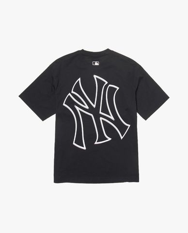  MLB – Unisex Short Sleeve Crew Neck T-Shirt Basic Mega Logo 