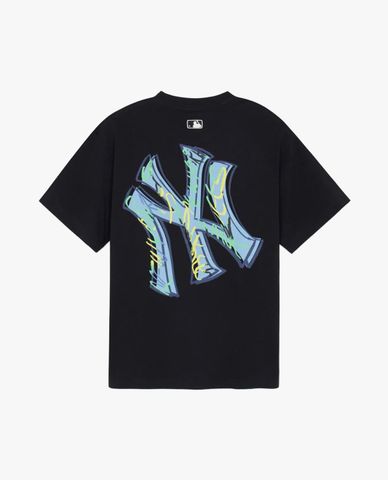  MLB - Basic Colorful Mega Logo Unisex Short-Sleeve Crewneck T-shirt 