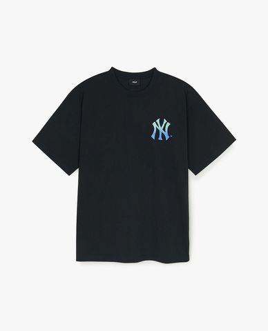  MLB - Unisex Basic Color Letter Mega Round-Neck Short-Sleeve T-Shirt 