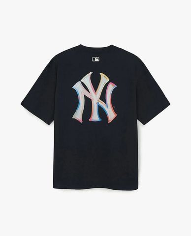  MLB - Unisex Basic Colorful Street Logo T Shirt 