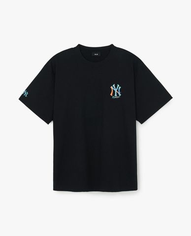  MLB - Unisex Basic Colorful Mega Logo Short Sleeve T Shirt 
