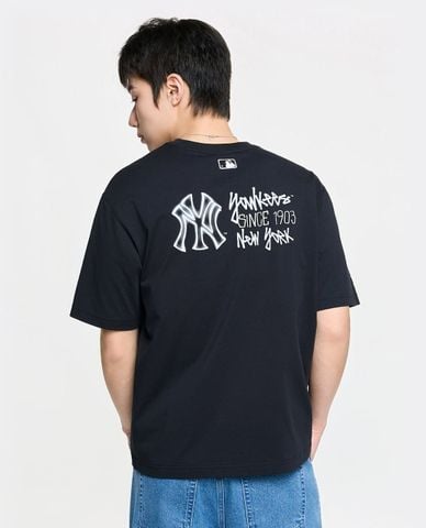  MLB - Unisex Basic Back Street Logo T Shirt 