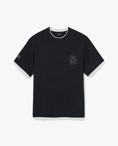  MLB - Unisex Basic Colorful Street Logo Layered T Shirt 