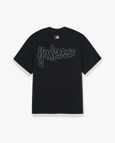  MLB - Unisex Basic Colorful Street Logo Layered T Shirt 