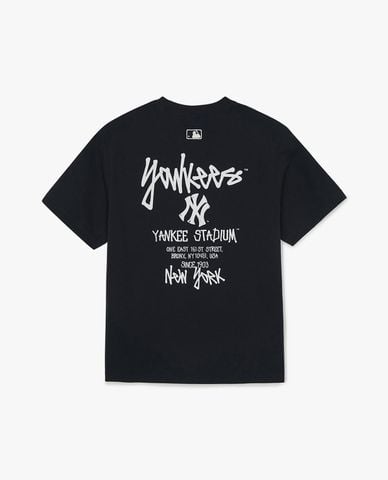  MLB - Unisex Basic Street Back Lettering T Shirt 
