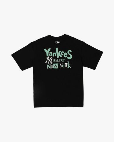  MLB – Unisex Basic Street Color Letter Logo Short-Sleeve T-Shirt 