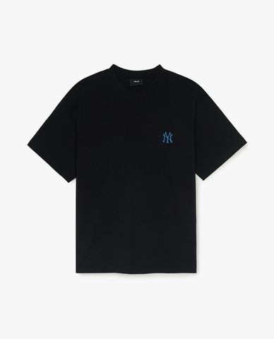  MLB - Unisex Basic Street Cursive Crew Neck Short Sleeve T-Shirt 